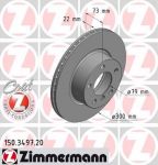 Zimmermann 150.3497.20 тормозной диск на 3 Touring (F31)