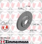 ZIMMERMANN Торм.диск пер.[236x20] 4 отв.[min2] (185395220)