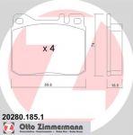 Zimmermann 20280.185.1 комплект тормозных колодок, дисковый тормоз на VW LT 28-35 I автобус (281-363)