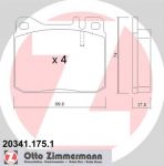 Zimmermann 20341.175.1 комплект тормозных колодок, дисковый тормоз на MERCEDES-BENZ S-CLASS (W126)