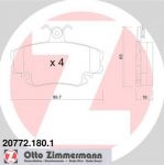 Zimmermann 20772.180.1 комплект тормозных колодок, дисковый тормоз на RENAULT LOGAN I универсал (KS_)