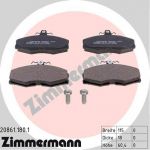 Zimmermann 20861.180.1 комплект тормозных колодок, дисковый тормоз на SKODA FELICIA I Fun (797)