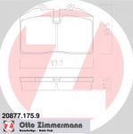 Zimmermann 20877.175.9 комплект тормозных колодок, дисковый тормоз на PORSCHE 911 кабрио (993)