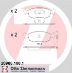 ZIMMERMANN Комплект тормозных колодок, диско (20908.180.1)