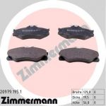 Zimmermann 20979.195.1 комплект тормозных колодок, дисковый тормоз на VW TRANSPORTER III фургон