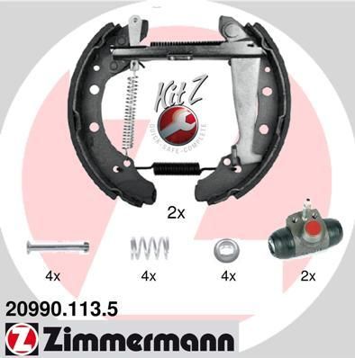 Zimmermann 20990.113.5 комплект тормозных колодок на SKODA FELICIA I (6U1)