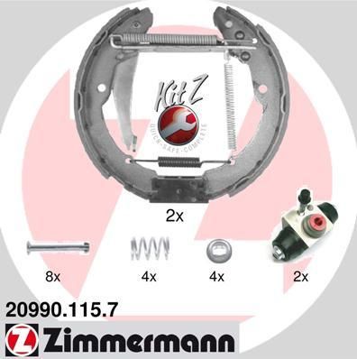 Zimmermann 20990.115.7 комплект тормозных колодок на SKODA OCTAVIA Combi (1U5)