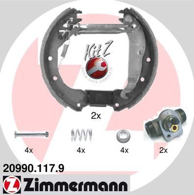 Zimmermann 20990.117.9 комплект тормозных колодок на OPEL COMBO (71_)