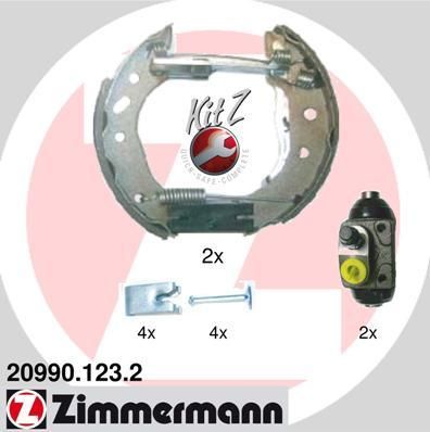 Zimmermann 20990.123.2 комплект тормозных колодок на FORD FIESTA IV (JA_, JB_)