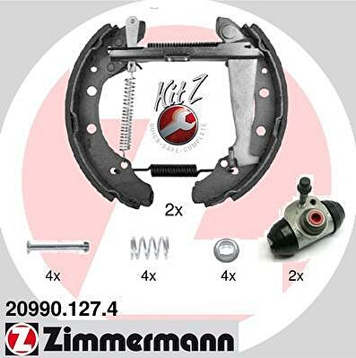 Zimmermann 20990.127.4 комплект тормозных колодок на SKODA FELICIA I Fun (797)