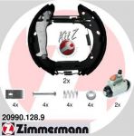 Zimmermann 20990.128.8 комплект тормозных колодок на PEUGEOT 306 (7B, N3, N5)