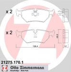 Zimmermann 21275.170.1 комплект тормозных колодок, дисковый тормоз на PEUGEOT 806 (221)