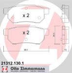 Zimmermann 21312.130.1 комплект тормозных колодок, дисковый тормоз на HONDA ACCORD III (CA)