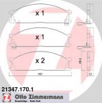 Zimmermann 21347.170.1 комплект тормозных колодок, дисковый тормоз на NISSAN VANETTE автобус (C22)