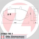 Zimmermann 21469.190.1 комплект тормозных колодок, дисковый тормоз на FORD TRANSIT c бортовой платформой/ходовая часть (E_ _)