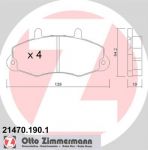 Zimmermann 21470.190.1 комплект тормозных колодок, дисковый тормоз на FORD TRANSIT c бортовой платформой/ходовая часть (E_ _)