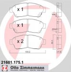 ZIMMERMANN Колодки торм.пер. (21601.175.1)