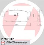 Zimmermann 21713.160.1 комплект тормозных колодок, дисковый тормоз на NISSAN PRIMERA Traveller (W10)