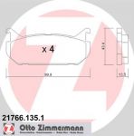 ZIMMERMANN Комплект тормозных колодок, диско (21766.135.1)
