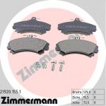 Zimmermann 21920.155.1 комплект тормозных колодок, дисковый тормоз на VOLVO V40 универсал (VW)