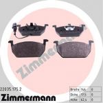 Zimmermann 22035.175.2 комплект тормозных колодок, дисковый тормоз на VW GOLF VII универсал (BA5)