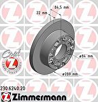 Zimmermann 230.6240.20 тормозной диск на IVECO DAILY V c бортовой платформой/ходовая часть