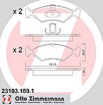 Zimmermann 23103.180.1 комплект тормозных колодок, дисковый тормоз на FORD FIESTA IV (JA_, JB_)