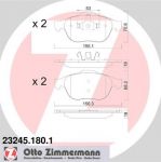 ZIMMERMANN Комплект тормозных колодок, диско (23245.180.1)
