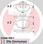 Zimmermann 23248.180.1 комплект тормозных колодок, дисковый тормоз на RENAULT LAGUNA II Grandtour (KG0/1_)