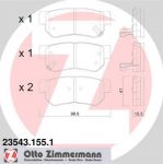 ZIMMERMANN Комплект тормозных колодок, диско (23543.155.1)