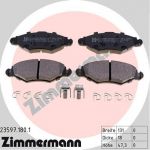 Zimmermann 23597.180.1 комплект тормозных колодок, дисковый тормоз на PEUGEOT 306 (7B, N3, N5)