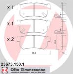 Zimmermann 23673.150.1 комплект тормозных колодок, дисковый тормоз на SSANGYONG KORANDO (KJ)