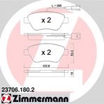 Zimmermann 23706.180.2 комплект тормозных колодок, дисковый тормоз на PEUGEOT BIPPER Tepee
