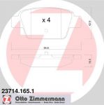 ZIMMERMANN Комплект тормозных колодок, диско (23714.165.1)