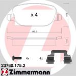 Zimmermann 23760.175.2 комплект тормозных колодок, дисковый тормоз на ALFA ROMEO SPIDER (939_, 939)