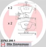 ZIMMERMANN Комплект тормозных колодок, диско (23763.200.1)