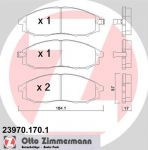 Zimmermann 23970.170.1 комплект тормозных колодок, дисковый тормоз на NISSAN PICK UP III (D22)