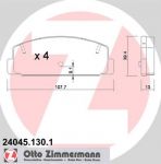 ZIMMERMANN Комплект тормозных колодок, диско (24045.130.1)