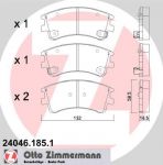 ZIMMERMANN Колодки пер. MAZDA 6 2.0-2.3 (24046.185.1)