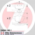 ZIMMERMANN К-КТ КОЛОДКИ ПЕР JAG S-TYPE/XF/XJ V/XK 99- (240841901)
