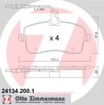 Zimmermann 24134.200.1 комплект тормозных колодок, дисковый тормоз на PEUGEOT 407 SW (6E_)