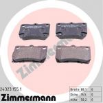 Zimmermann 24323.155.1 комплект тормозных колодок, дисковый тормоз на LEXUS GS (GRL1_, GWL1_)