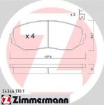 Zimmermann 24346.170.1 комплект тормозных колодок, дисковый тормоз на SUZUKI GRAND VITARA II (JT)