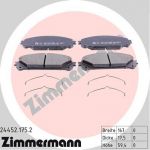 Zimmermann 24452.175.2 комплект тормозных колодок, дисковый тормоз на TOYOTA RAV 4 IV (WWA4_, AVA4_, ZSA4_, ALA4_)