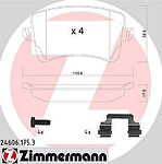 Zimmermann 24606.175.3 комплект тормозных колодок, дисковый тормоз на AUDI A4 Allroad (8KH, B8)