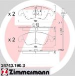 Zimmermann 24743.190.3 комплект тормозных колодок, дисковый тормоз на AUDI A4 Allroad (8KH, B8)