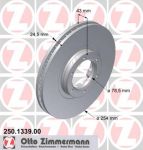 Zimmermann 250.1339.00 тормозной диск на FORD TRANSIT c бортовой платформой/ходовая часть (E_ _)