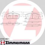 Zimmermann 25192.190.1 комплект тормозных колодок, дисковый тормоз на MERCEDES-BENZ GLE (W166)
