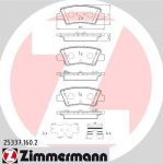 Zimmermann 25337.160.2 комплект тормозных колодок, дисковый тормоз на HYUNDAI i30 (GD)