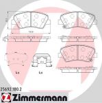 Zimmermann 25692.180.2 комплект тормозных колодок, дисковый тормоз на HYUNDAI i30 (GD)